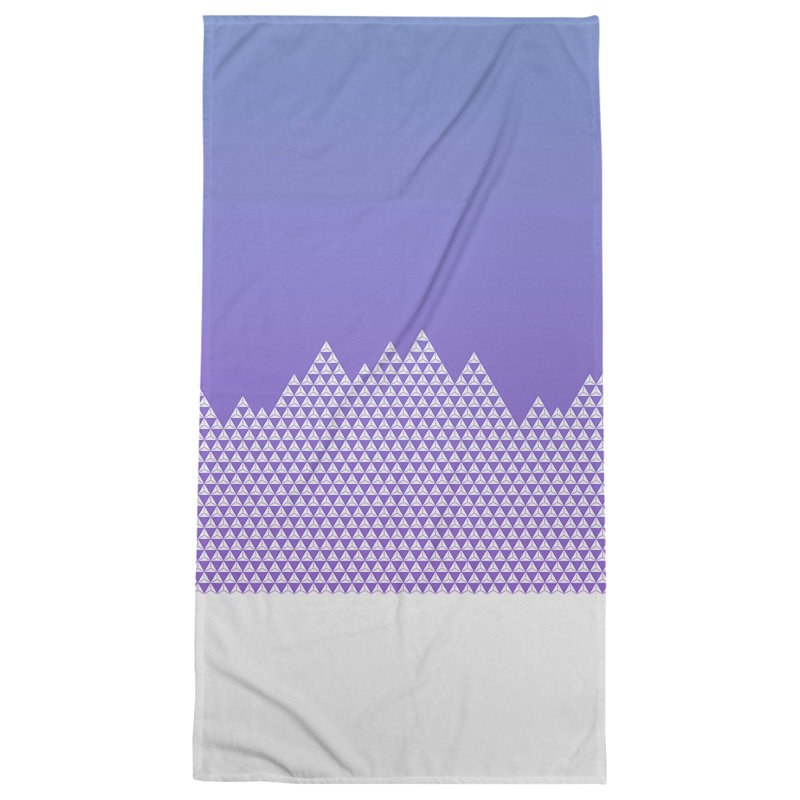 Katelyn Elizabeth Cotton Blend Bath Towel, Blue/Purple