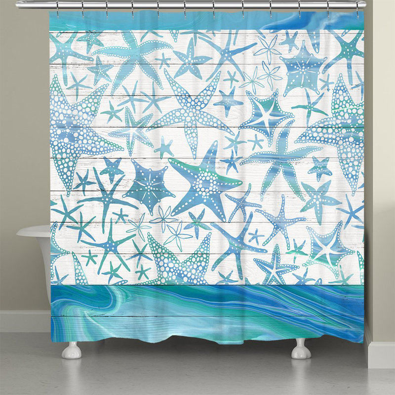 Rideau de douche Ortez Starfish Waves