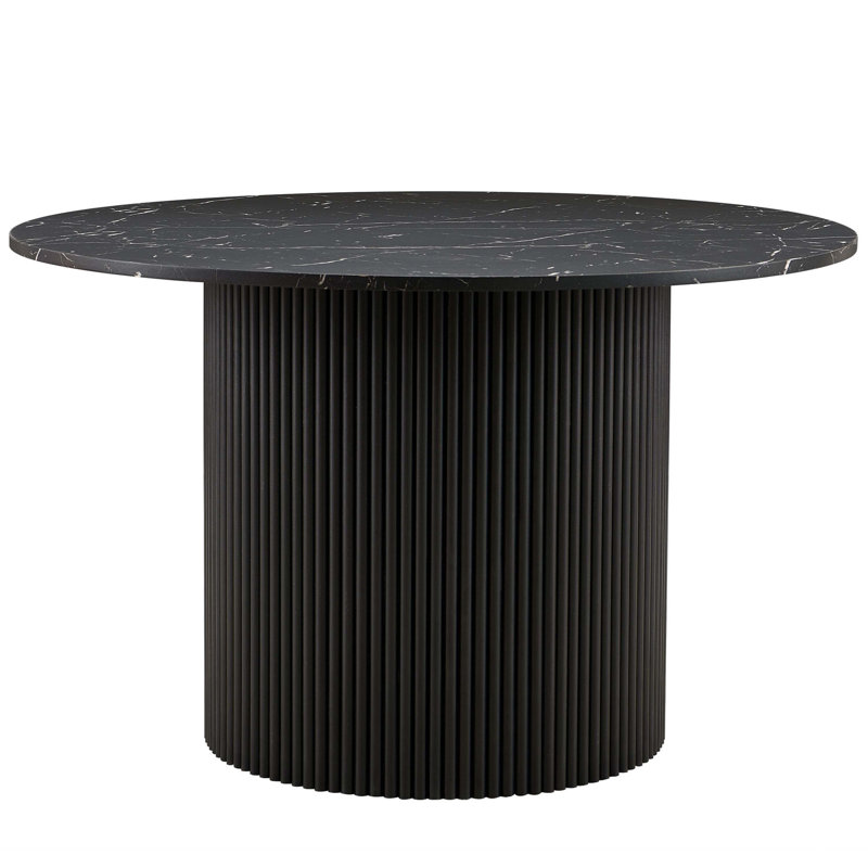 Round Dining Table(Only Table), Black