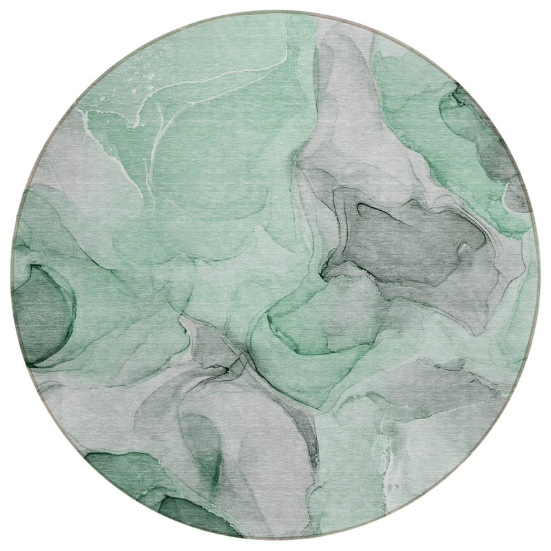 Tapis extérieur rond rond 8 po