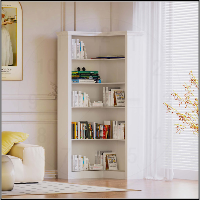 Corner 5 Tier Open Bookshelf