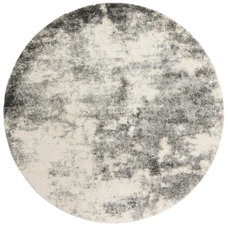 Abstract Indoor Rug, Round 8'