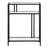 Adamsville 55.9cm Glass Top Console Table-1207625584