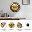 Horloge murale vitrail libellule - 24 po