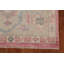 Tapis rose teint à la main Oushak 6 x 9