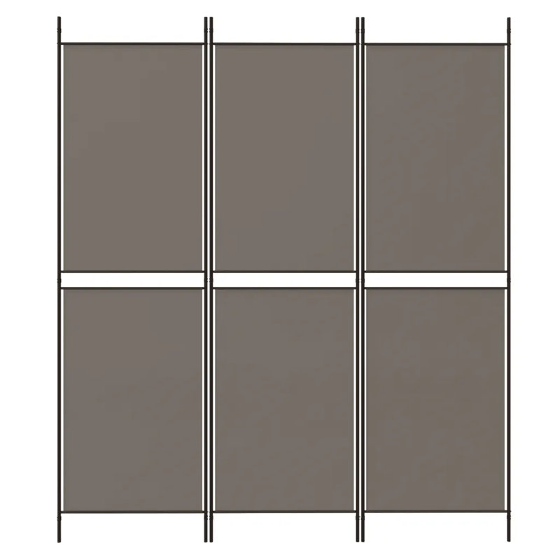 Kahleo Room Divider, 180cm H x 150cm W, Black, 3