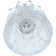 Lavatory Faucet 1 Piece Windsor Faucet Handle Replacement For Price Pfister Systems With 2 Piece Set Of Hot And Cold Buttons, Clear Acrylic