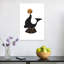 Playful Circus Seal Geometric Playful Whimsical Animal Ocean Wall Art Print 1 Piece Wrapped Canvas Wall Art-1858369219
