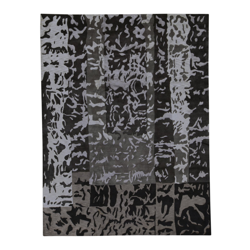 Windsom Hand-Knotted High-Quality Gray Area Rug