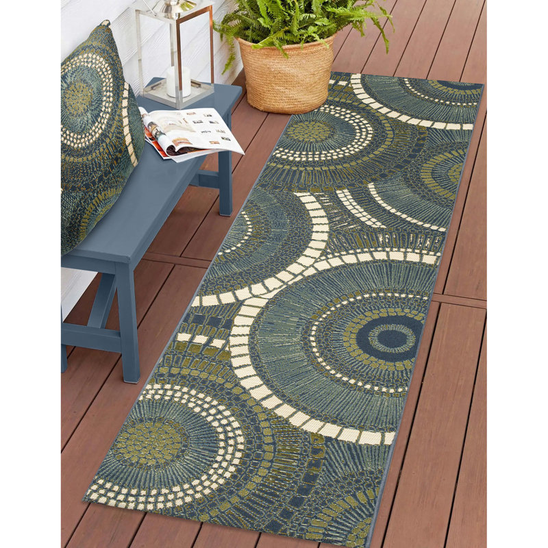 Lohyn Geometric Indoor Rug, Runner 1'11" x 7'6"