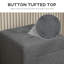 Taitianna Small Footstool Ottoman Rubber Wood Legs 35x35x35cm-1232040199