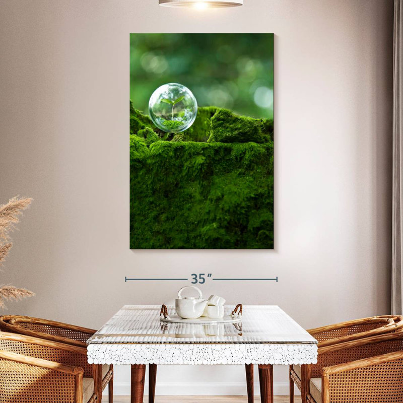 Bubble Encased Plant, 36" H x 24" W
