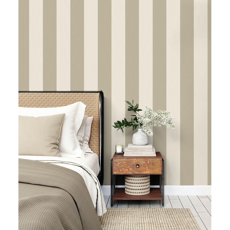 Distinctive Stripe Wallpaper, Natural