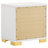 White 2-Drawer Nightstand