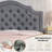 Linen Upholstered Bed with Adjustable Headboard and Button Tufting-373449982-373449954