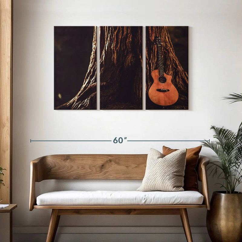 Guitare acoustique Abarca Forest, H 28 po x l 45 po