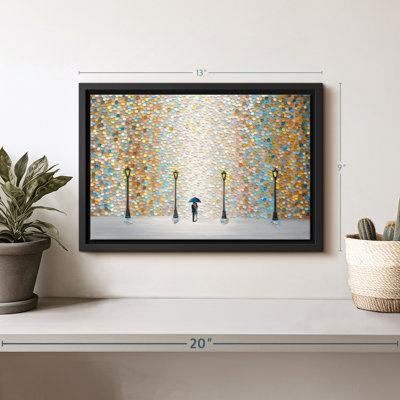 Kiss Under The Golden Rain Canvas Print