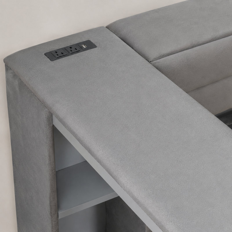 Lit plateforme tapissier, bureau de rangement avec couchette de chargement