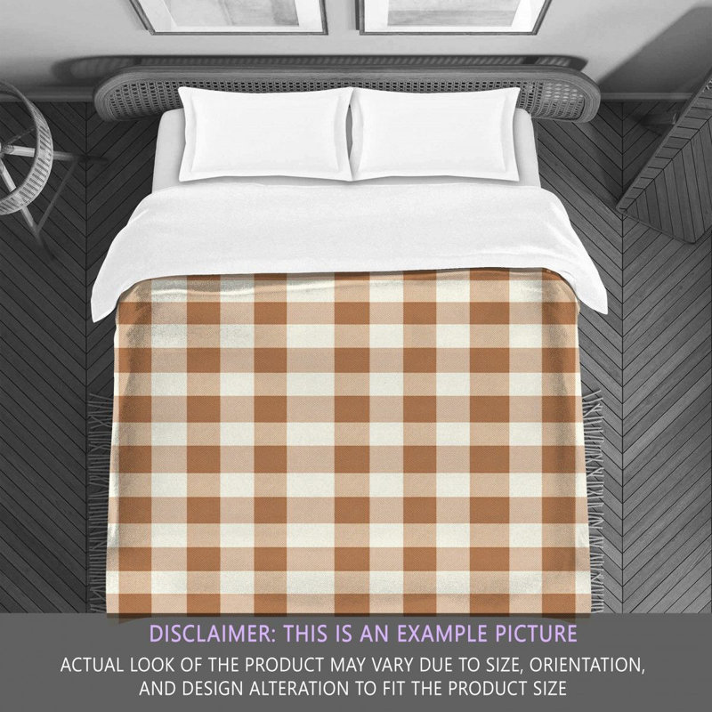 Polyester Gingham Comforter, King Comforter