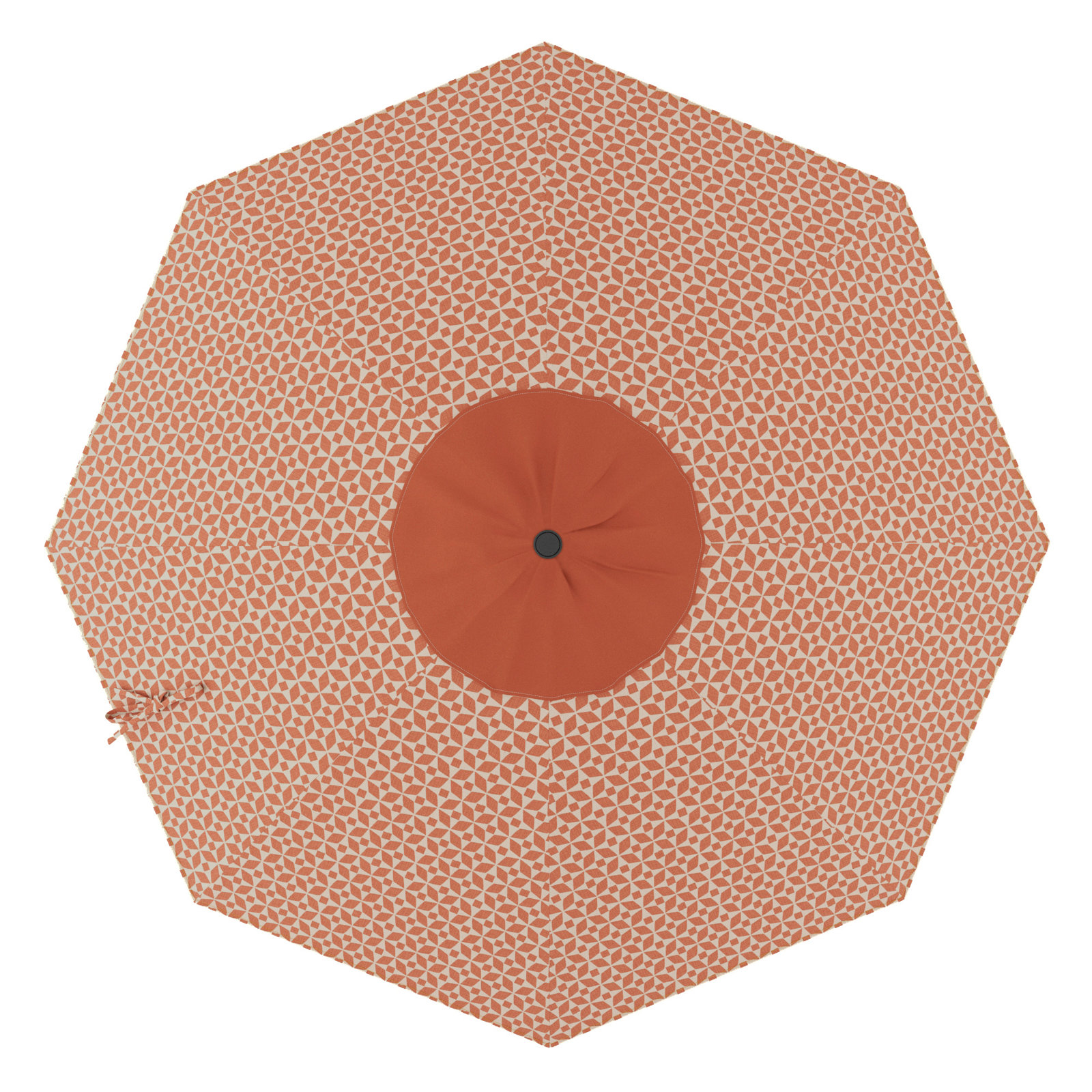 Santana 108'' Outdoor Umbrella, Marquee Peach - Pacifica Premium, Gray