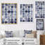 Universal Grid Circular Watercolor Retro Blue I - Modern Geometric Wall Art Living Room-869536090-869536091