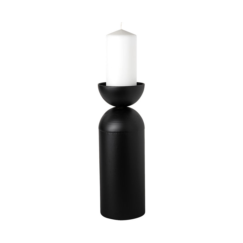 Bougeoir de table en métal Alex, H 13,4 po x l 4,5 po x P 4,5 po