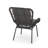 Elegant Grey Chair, Cushion Pad, Robust Iron Modern Chair With Stable Construction And Cleanable Seat-695447858-695447857