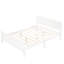 Lit plateforme double en bois avec tête de lit et lattes de bois-967400878-967400865