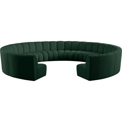 Infinity Upholstered Curved Sectional Symmetrical