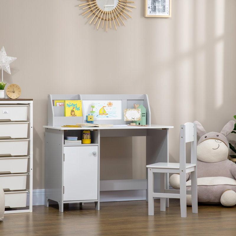 Ensemble de bureau et chaises pour enfants, Gris