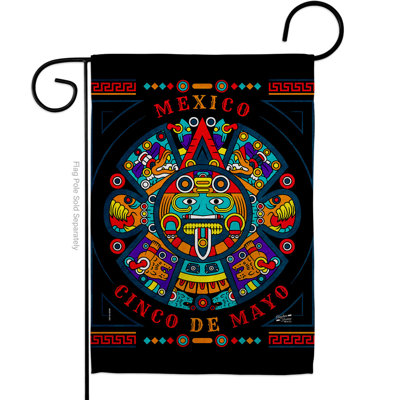 Drapeau de jardin à 2 côtés en polyester 19 x 13 po