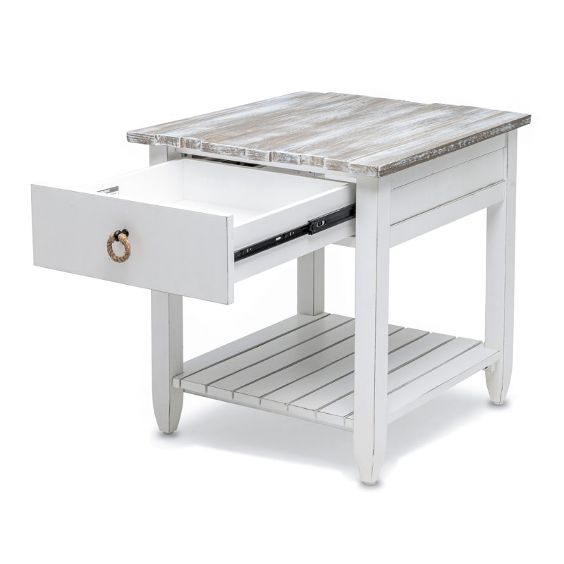 Table de bout Decastro Coastal, Gris / Noir