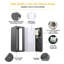 Saater Matte Black 11cm H Outdoor Sconce