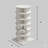 360-Degree Rotating Shoe Storage Carousel With Six Tiers-1537496457