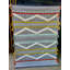 Tapis intérieur / extérieur en coton tissé à la machine Iyleen noir / blanc / jaune / rouge-572412196
