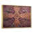Toile avec cadre flottant or