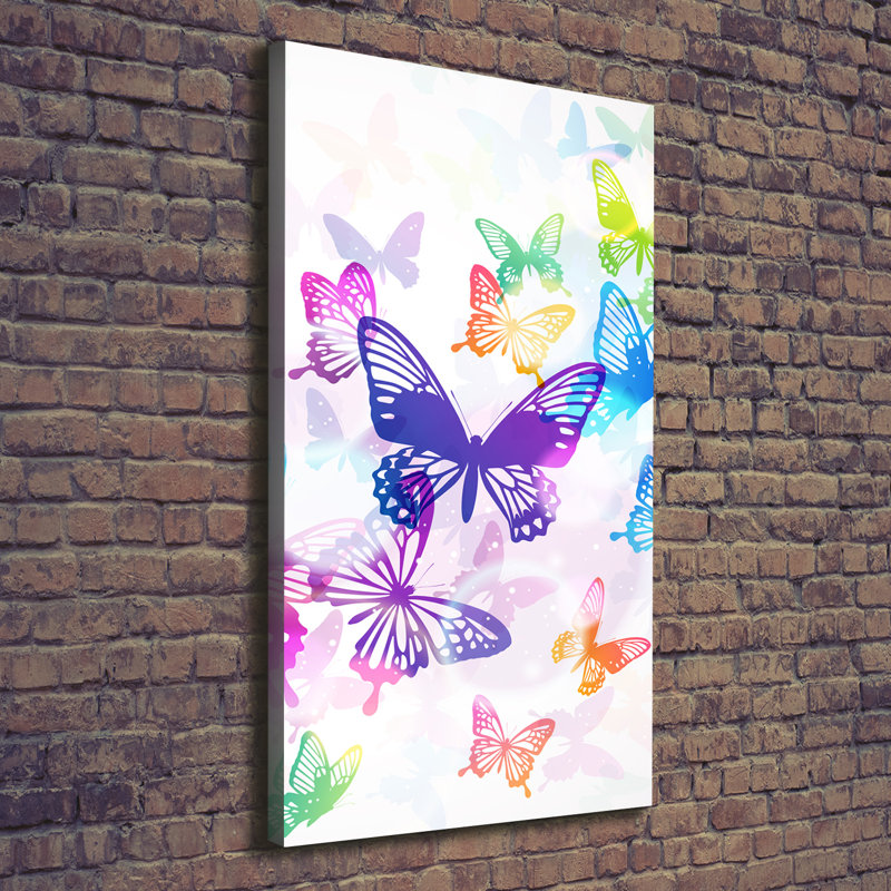 Colourful Butterflies - Wrapped Canvas Print