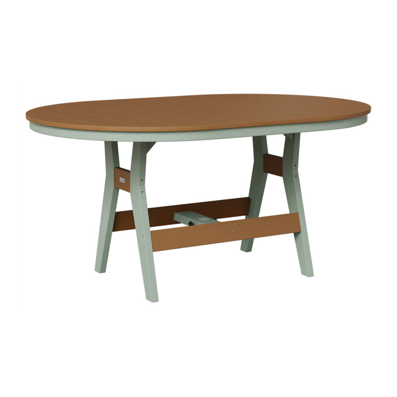 Table de bar berlinoise Berlin, 38.87" H x 64" W x 44" D, Cèdre, Écume de mer, écume de mer