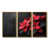 Toile avec cadre flottant or