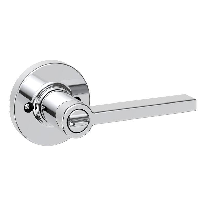 Casey Bed/Bath Lever, Polished Chrome