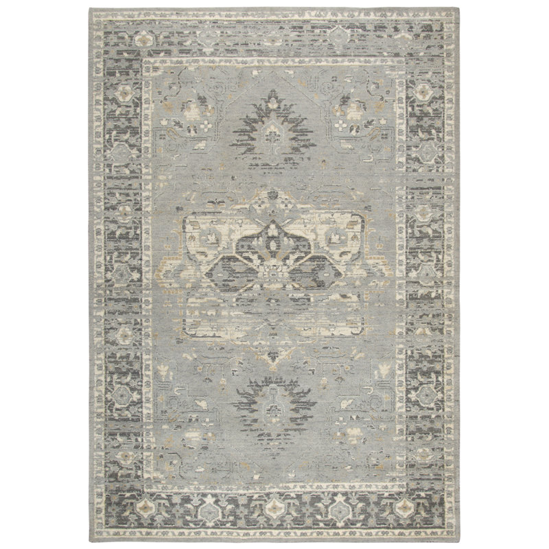 Esmeyer Wool Oriental Indoor Rug, Rectangle 3' x 5'