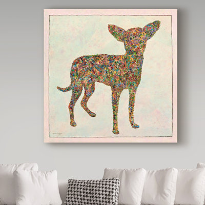 Gerrity 'Chihuahua Shape' Graphic Art Print on Wrapped Canvas