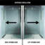 Cass 68-72" W x 76" H Sliding Frameless Shower Door with 3/8" Clear Glass-55865503