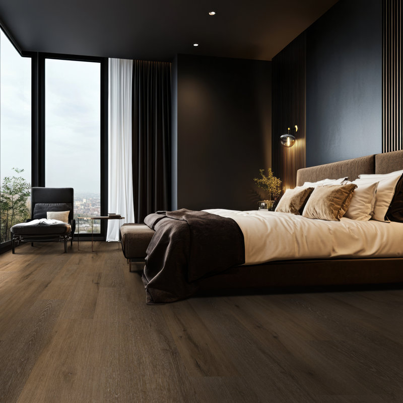 Plancher de vinyle rigide à noyau rigide de 9 po x 60 po 9 mm Wiltern Brookmont, Brookmont