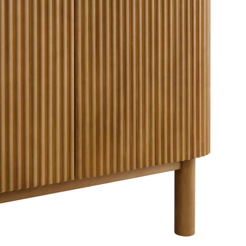 Kensington Double Bathroom Vanity Reeded Birch, 78"