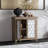 Rustic Natural Aged Brown Solid Wood Transitional Storage Cabinet