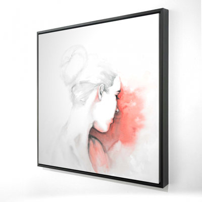 Femme pastel, reproduction sur toile
