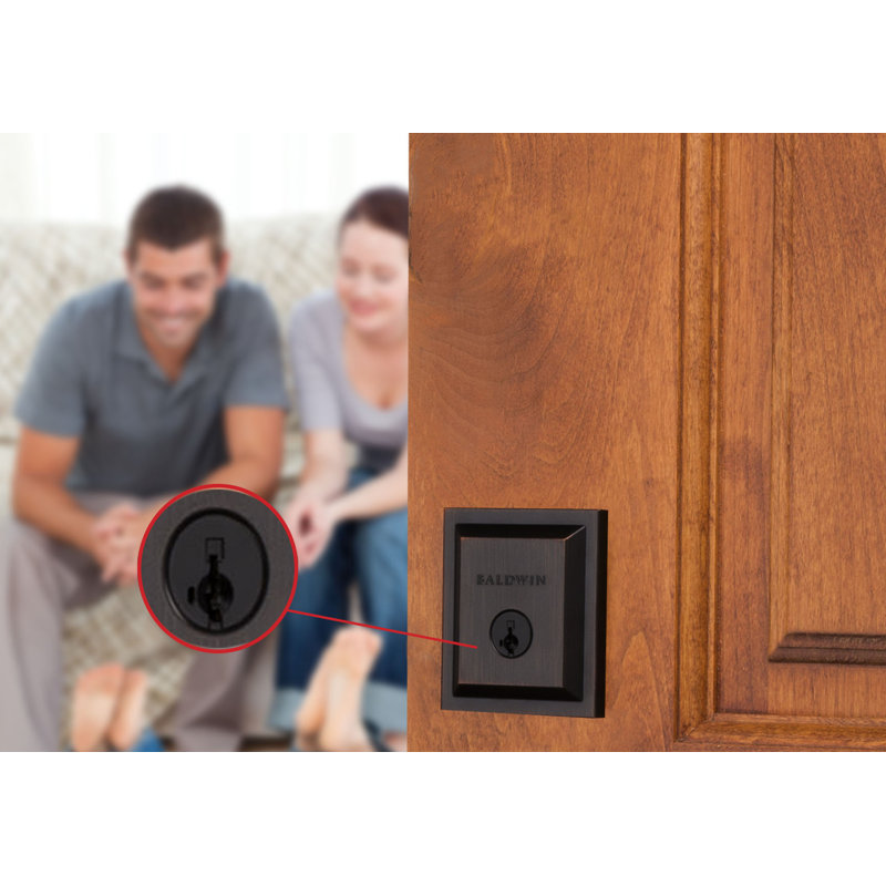 Venetian Bronze Single Cylinder Deadbolt with SmartKey Technology