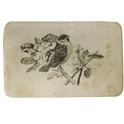 Tapis pour salle de bain oiseau Fawcett