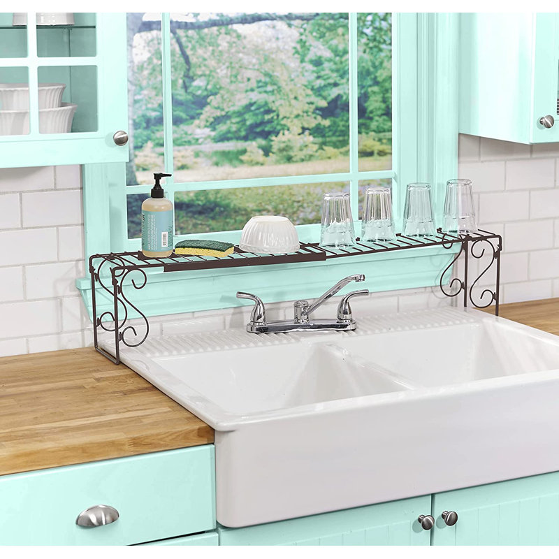 Adjustable Over The Sink Dish Rack, Bronze